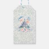 Bloemen Magische Prinses Kasteel Uitnodiging Cadeaulabel (Achterkant)