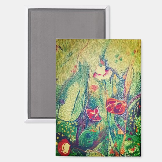 Bloemen Magneet (Voorkant / Achterkant)