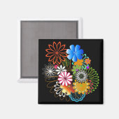 Bloemen Magneet (Voorkant / Achterkant)