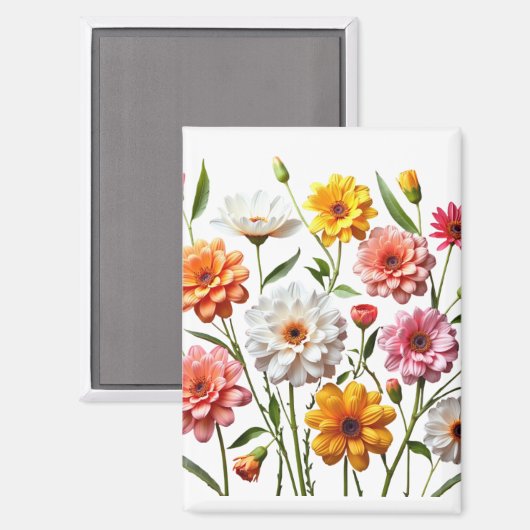 Bloemen Magneet (Voorkant / Achterkant)