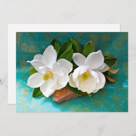 Bloemen | Magnolia Flower Bedankkaart (Voorkant / Achterkant)