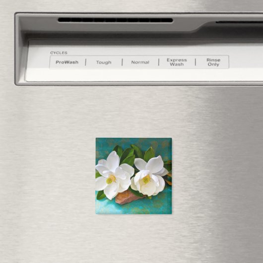 Bloemen | Magnolia Flower Magneet (Insitu (Vaatwasser))