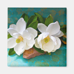 Bloemen Magnolia Flower Magneet