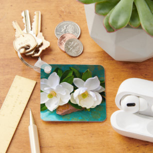 Bloemen   Magnolia Flower Sleutelhanger