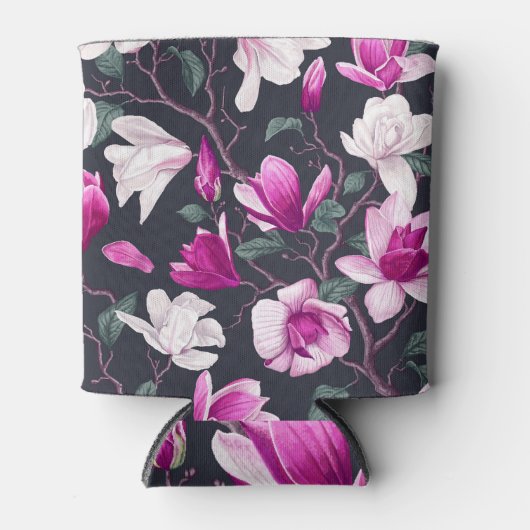 Bloemen magnolia: pastel  motief blikjeskoeler (Voorkant)