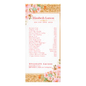 Bloemen Make-up Artiest Beauty Hair Salon Rack Kaa Reclamekaart (Voorkant)