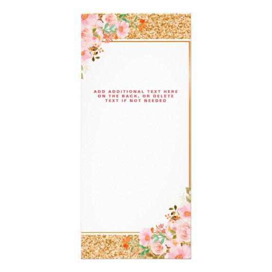 Bloemen Make-up Artiest Beauty Hair Salon Rack Kaa Reclamekaart (Achterkant)