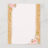 Bloemen make-up artiest schoonheid haar salon flyer (Achterkant)