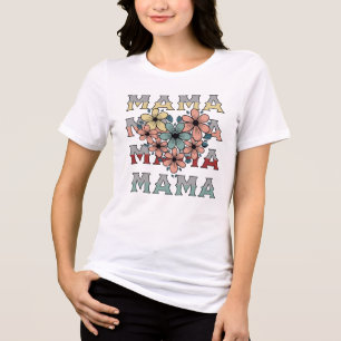 Bloemen Mama Design Tri-Blend Shirt