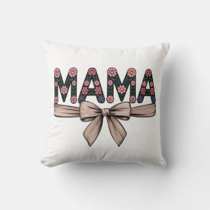 Bloemen "MAMA" Moederdag Gift, Schattigee moeder Kussen