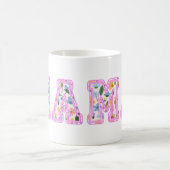 Bloemen Mama Retro Moeder Boho Koffiemok (Center)