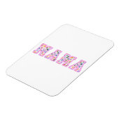 Bloemen Mama Retro Moeder Boho Magneet (Linkerzijde)