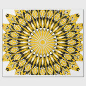 Bloemen Mandala Art Vector Cadeaupapier (Vlak)