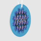 Bloemen Mandala Hope Love Optioneel Acryl Ornament (voorkant)