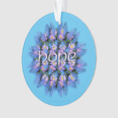 Bloemen Mandala Hope Love Optioneel Acryl Ornament (voorkant)