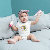 BLOEMEN MANDALA ONTWERP BABY T-SHIRT