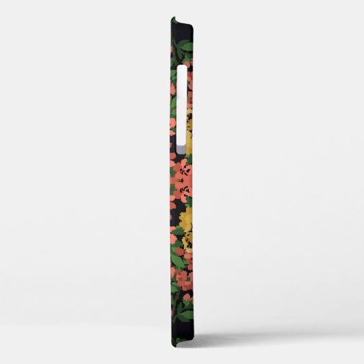 Bloemen mandala: rood, geel . Case-Mate iPhone case (Achterkant / Links)