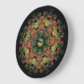 Bloemen mandala: rood, geel . grote klok (Hoek)