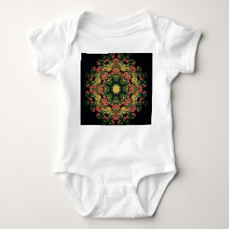 Bloemen mandala: rood, geel . romper