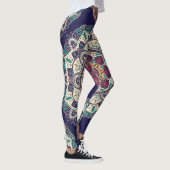 Bloemen Mandala: Sierlijk  Naadloos Leggings (Rechts)