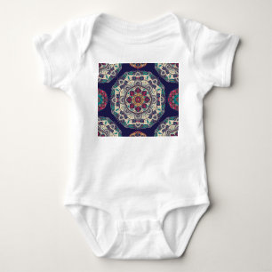 Bloemen Mandala: Sierlijk Naadloos Romper