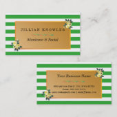 Bloemen Manicure Artiest Visitekaartje (Voorkant / Achterkant)