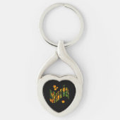 Bloemen Maria naam, Keyring Sleutelhanger (Voorkant)