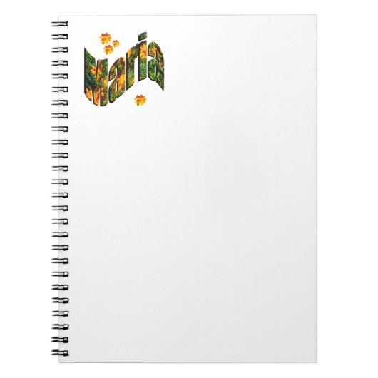 Bloemen Maria Naam, Notitieboek (Voorkant)