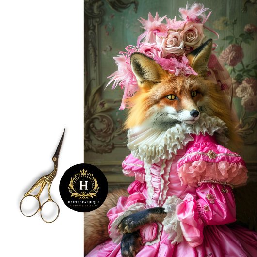 Bloemen Marie Antoinette Fox Decoupage Tissuepapier