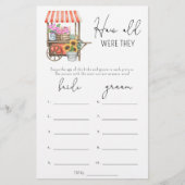 Bloemen markt Hoe oud waren ze bruids spel (Voorkant)