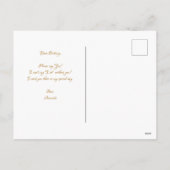 Bloemen Marmeren Orchideeën Bruidsmeisje Briefkaar Feestdagenkaart (Achterkant)