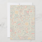 Bloemen Mason Jar Rustieke bruiloft Kaart (Achterkant)