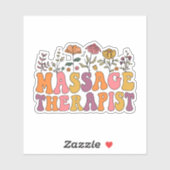 Bloemen Massage Therapeut Sticker (Vel)