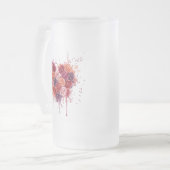 Bloemen Matglas Bierpul (Voorkant links)