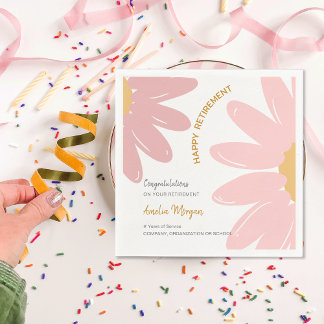 Bloemen Medewerker personeel Happy Retirement Part Servet