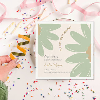 Bloemen Medewerker personeel Happy Retirement Part Servet