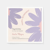 Bloemen Medewerker personeel Happy Retirement Part Servet (Voorkant)