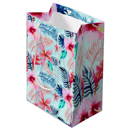 Bloemen Medium Cadeauzakje (Voorkant Gekanteld)