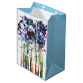 Bloemen Medium Cadeauzakje (Voorkant Gekanteld)