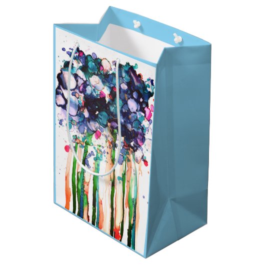 Bloemen Medium Cadeauzakje (Achterkant Gekanteld)