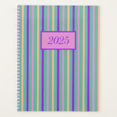 Bloemen Medley Strepen Planner (Voorkant)