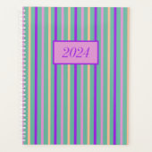 Bloemen Medley Strepen Planner (Voorkant)