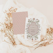  Bloemen Meisjes Baby shower Kaart