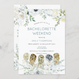 Bloemen Meisjes Reisschema Bachelorette Party Week Kaart