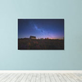 Bloemen | Melkweg Nieuw-Zeeland Canvas Afdruk (Insitu (Houten vloer))