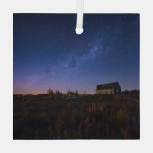 Bloemen | Melkweg Nieuw-Zeeland Glas Ornament (Achterkant)