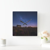 Bloemen | Melkweg Nieuw-Zeeland Vierkante Klok (Huis)