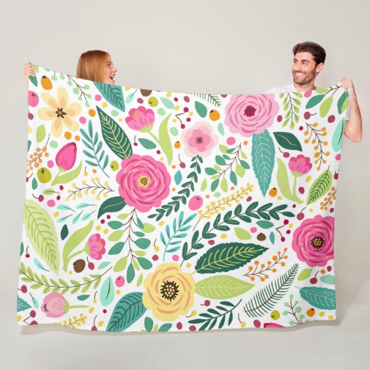 Bloemen Melody 60x80 Fleece Deken (In situ)