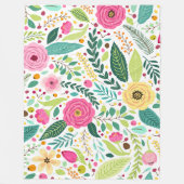 Bloemen Melody 60x80 Fleece Deken (Voorkant)