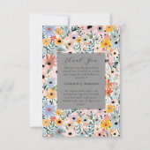  Bloemen Memorial Foto Sympathy Funeral Bedankkaart (Voorkant)